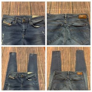 Diesel Skinzee super slim skinny jeans size 27
Inseam 31”
Stretch